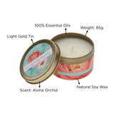 Strength & Dignity Aloha Orchid Scented Candle in Tin