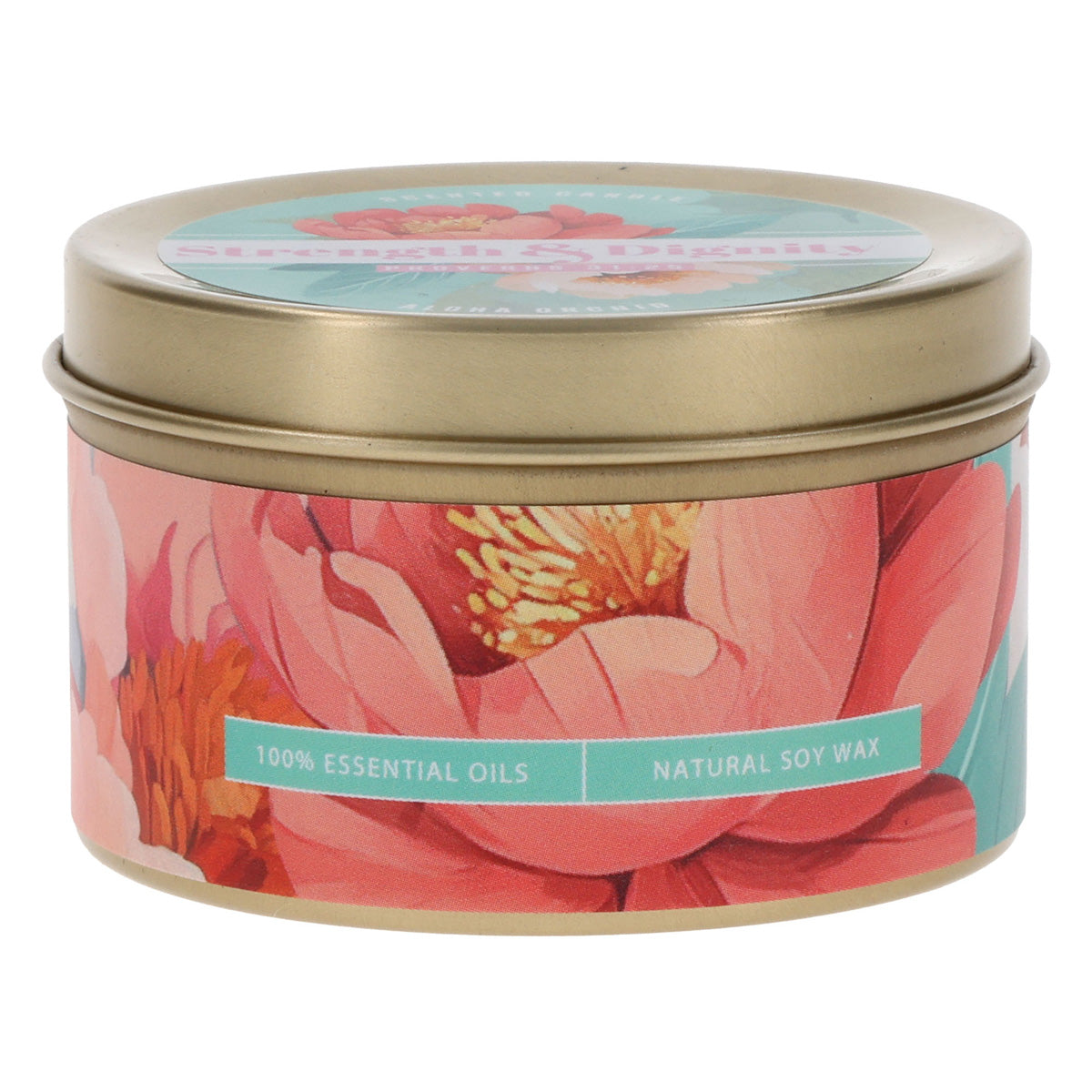 Strength & Dignity Aloha Orchid Scented Candle in Tin