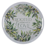 Rooted and Established in Love Melamine Serving Tray