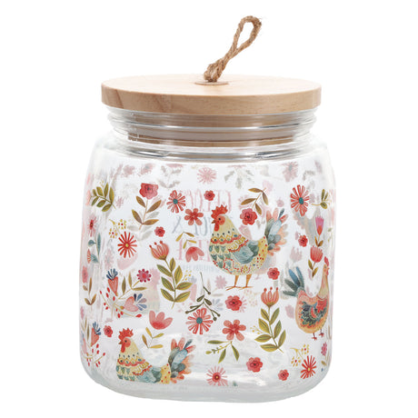 Geloof, Hoop en Liefde Afrikaans Glass Jar with Bamboo Lid