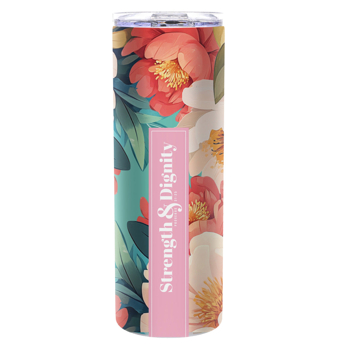 Strength and Dignity Stainless Steel Travel Mug