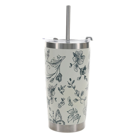 Hope and a Future Stainless Steel Travel Mug with Straw