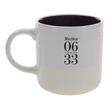 Seek First Protea Ceramic Mug with Dark Purple Interior