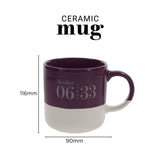 Seek First White and Purple Ceramic Mug