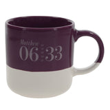 Seek First White and Purple Ceramic Mug
