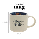 Die Here Sal aan Jou Vrede Gee Afrikaans Ceramic Mug