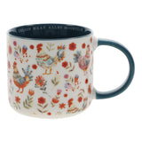 Geloof Maak Alles Moontlik Afrikaans Ceramic Mug with Dark Teal Interior
