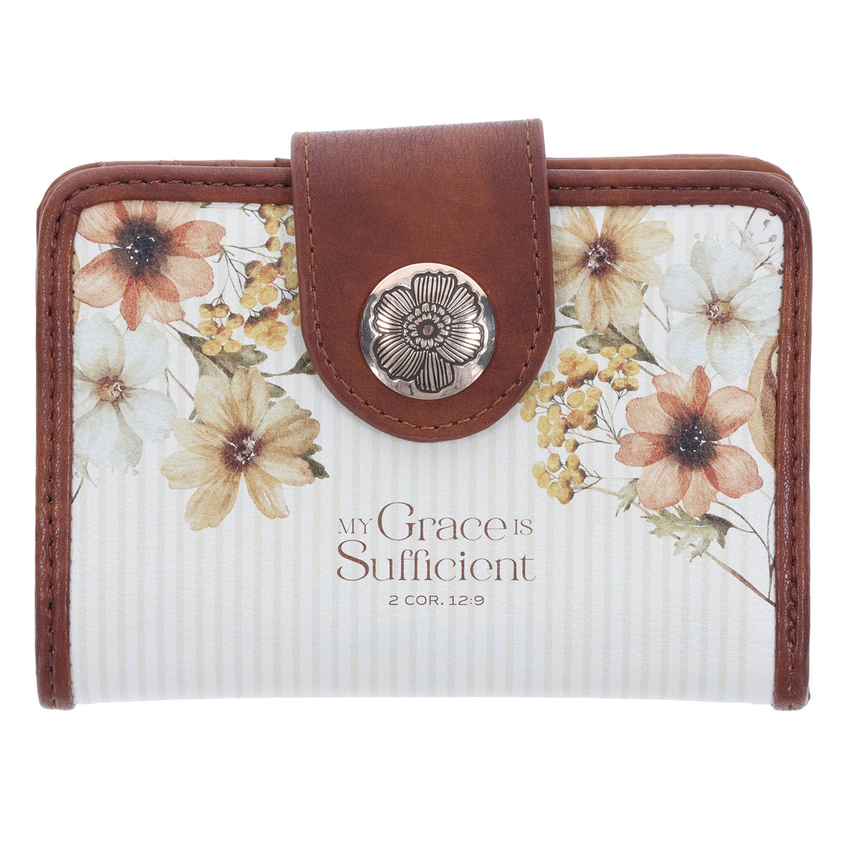 My Grace Is Sufficient Faux Leather Woman's Wallet