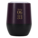 Travel Mug - Seek First (Stainless Steel, Deep Purple, Protea Design)