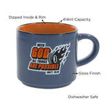With God All Things Are Possible Blue Ceramic Mug