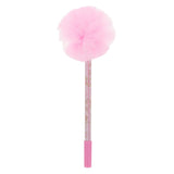 Praise and Dance Pen with Pink Tulle Pom-Pom and Blue Ink Pack of 12 Merchandiser