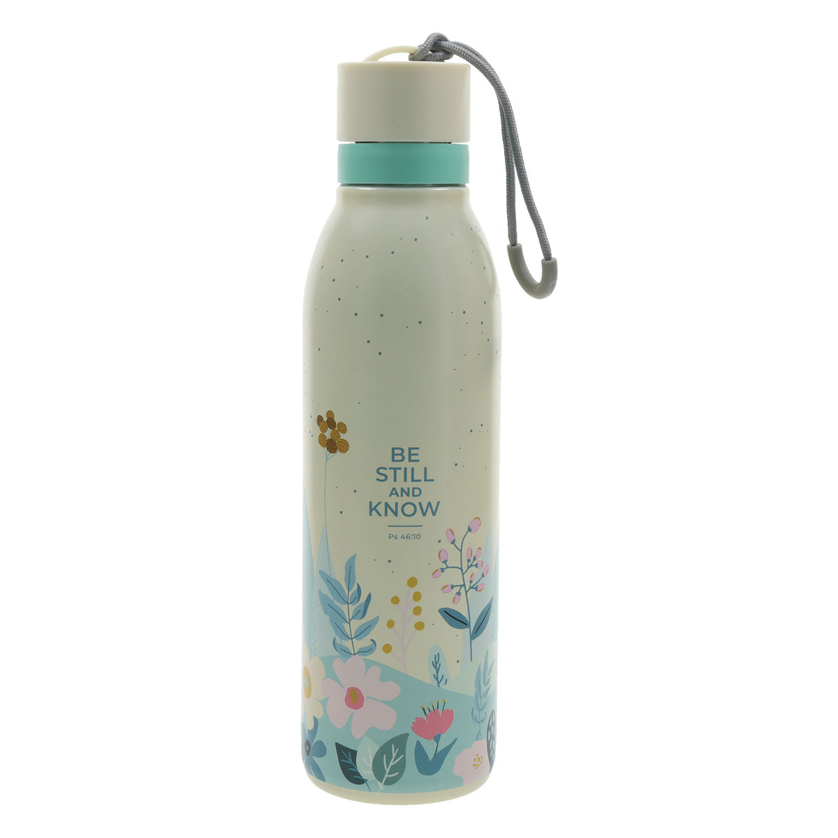 Be Still and Know Yellow Stainless Steel Water Bottle