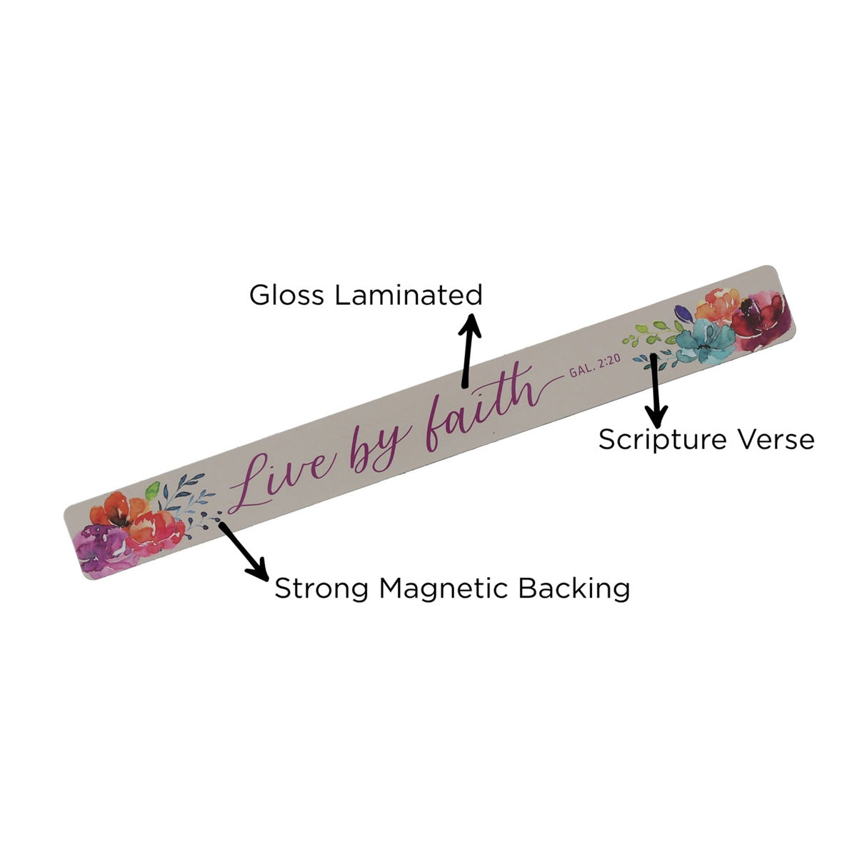 Live by Faith Magnetic Strip