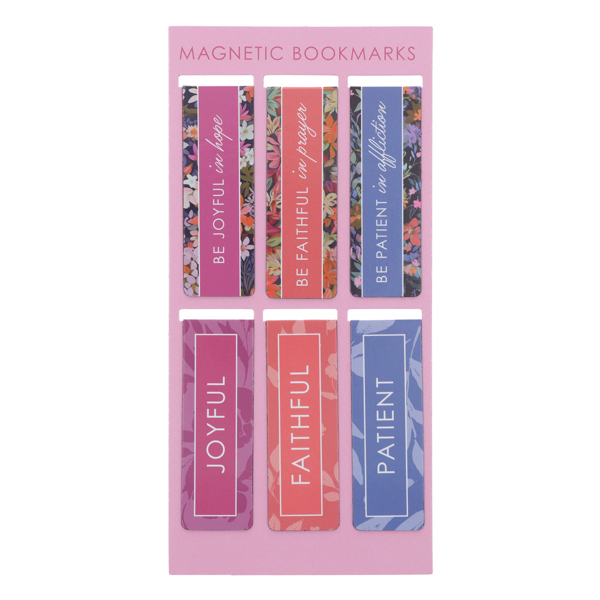 Joyful in Hope Six-Piece Magnetic Bookmark Set