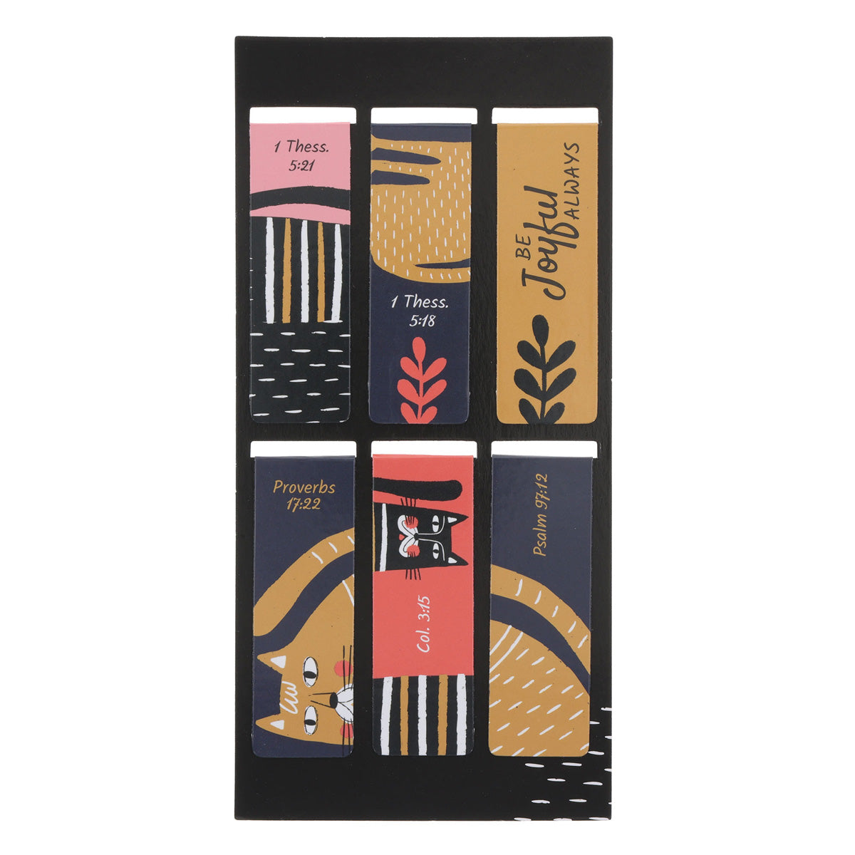 Cats Six-Piece Magnetic Bookmark Set