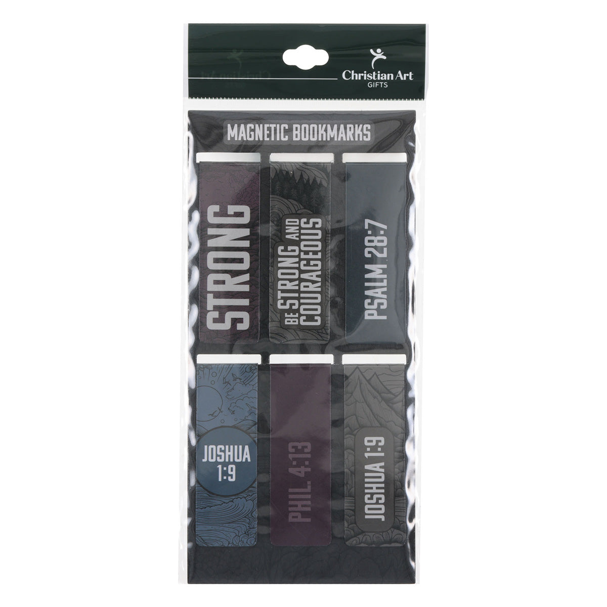 Be Strong and Courageous Six-Piece Magnetic Bookmark Set