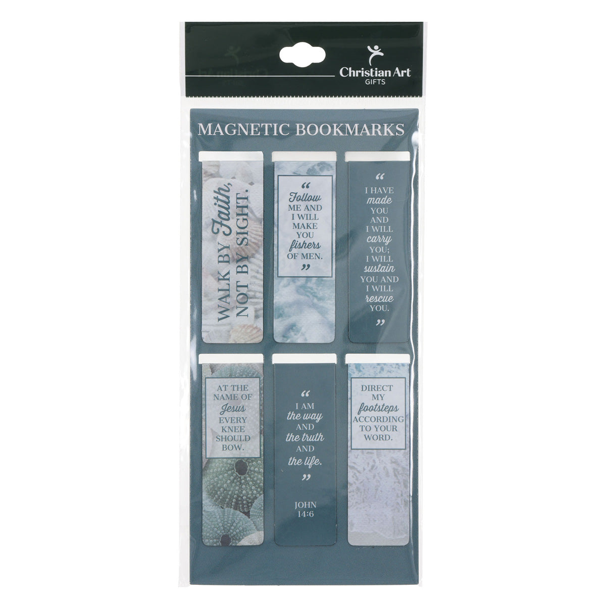 Walk by Faith Six-Piece Magnetic Bookmark Set