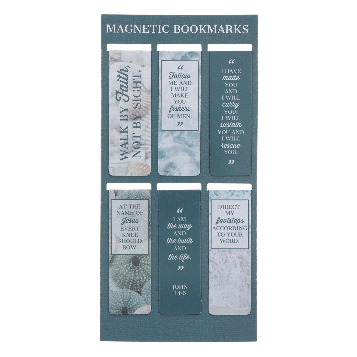 Walk by Faith Six-Piece Magnetic Bookmark Set