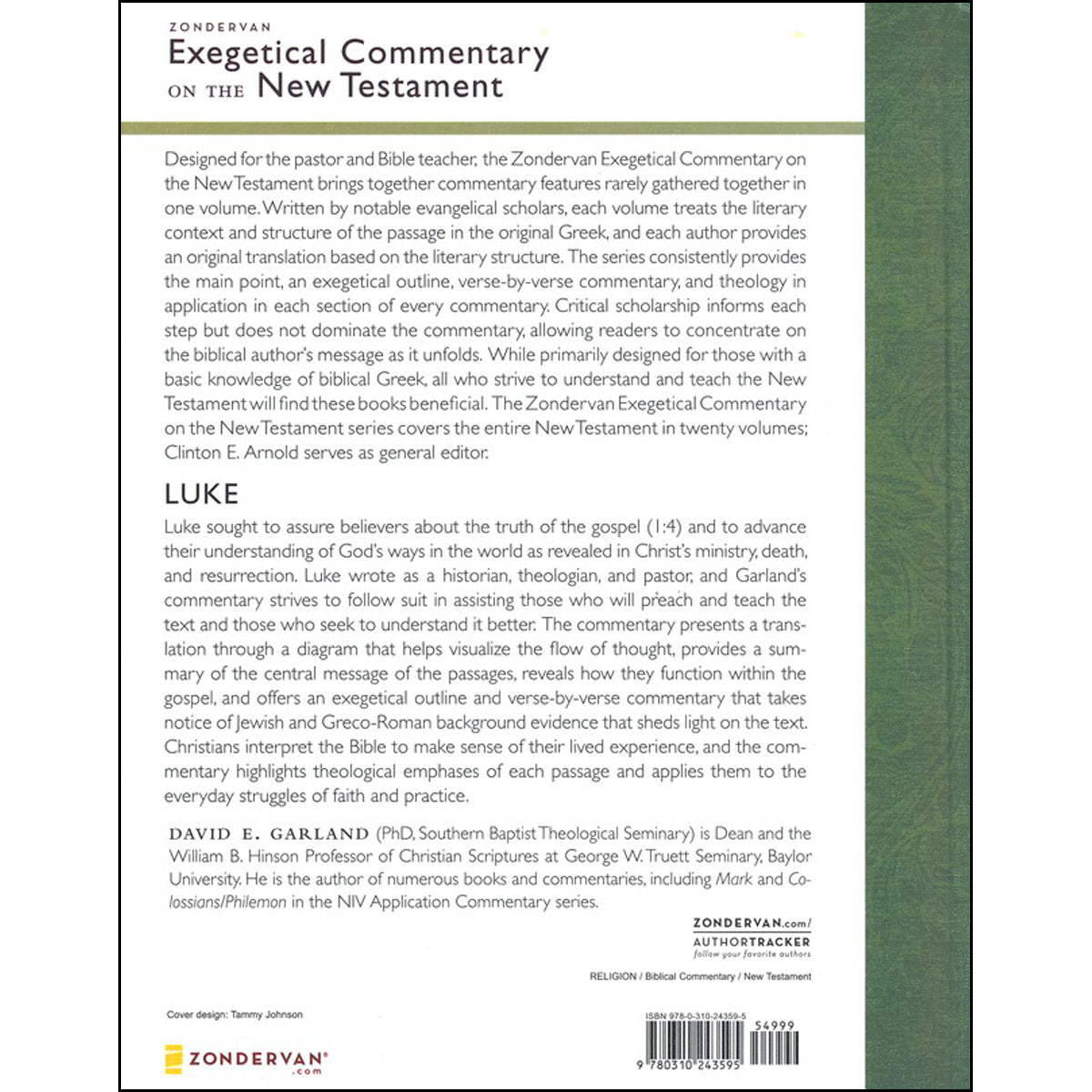 Luke (Zondervan Exegetical Commentary On The New Testament)(Hardcover)