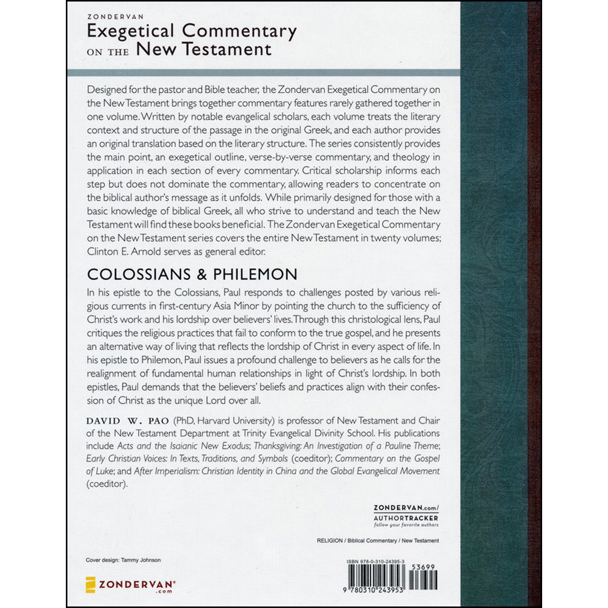 Colossians And Philemon (Zondervan Exegetical Commentary On The New Testament)(Hardcover)