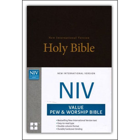 NIV Value Pew And Worship Bible Brown (Hardcover)