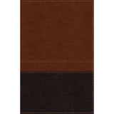 NIV Reference Giant Print Red Letter Indexed Brown (Comfort Print)(Imitation Leather)
