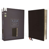 NASB Black Bonded Leather 1995 Ed Thinline Bible Red Letter Comfort Print