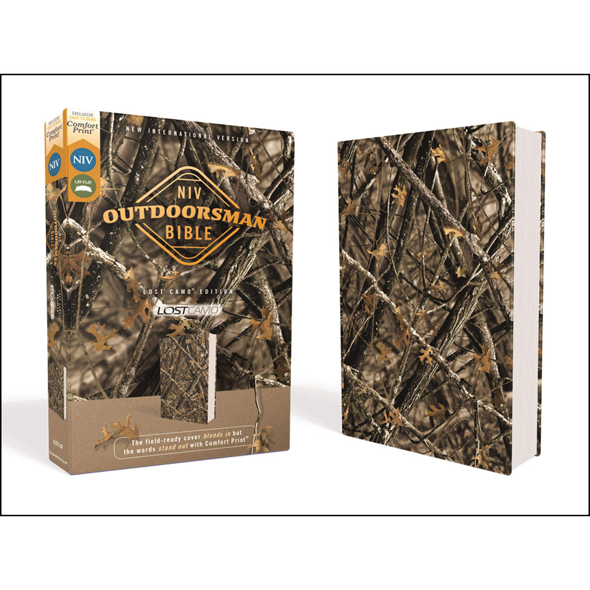 NIV Outdoorsman Bible Red Letter Lost Camo Ed (Comfort Print)(Imitation Leather)