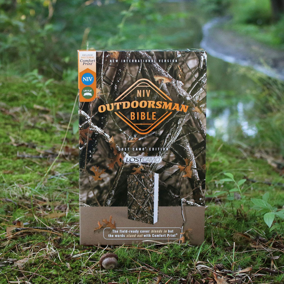 NIV Outdoorsman Bible Red Letter Lost Camo Ed (Comfort Print)(Imitation Leather)