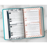 NIV Busy Mom's Bible Red Letter Edition Teal (Comfort Print)(Imitation Leather)