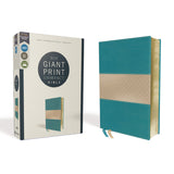 NIV Giant Print Compact Bible Red Letter Edition Teal (Comfort Print)(Imitation Leather)