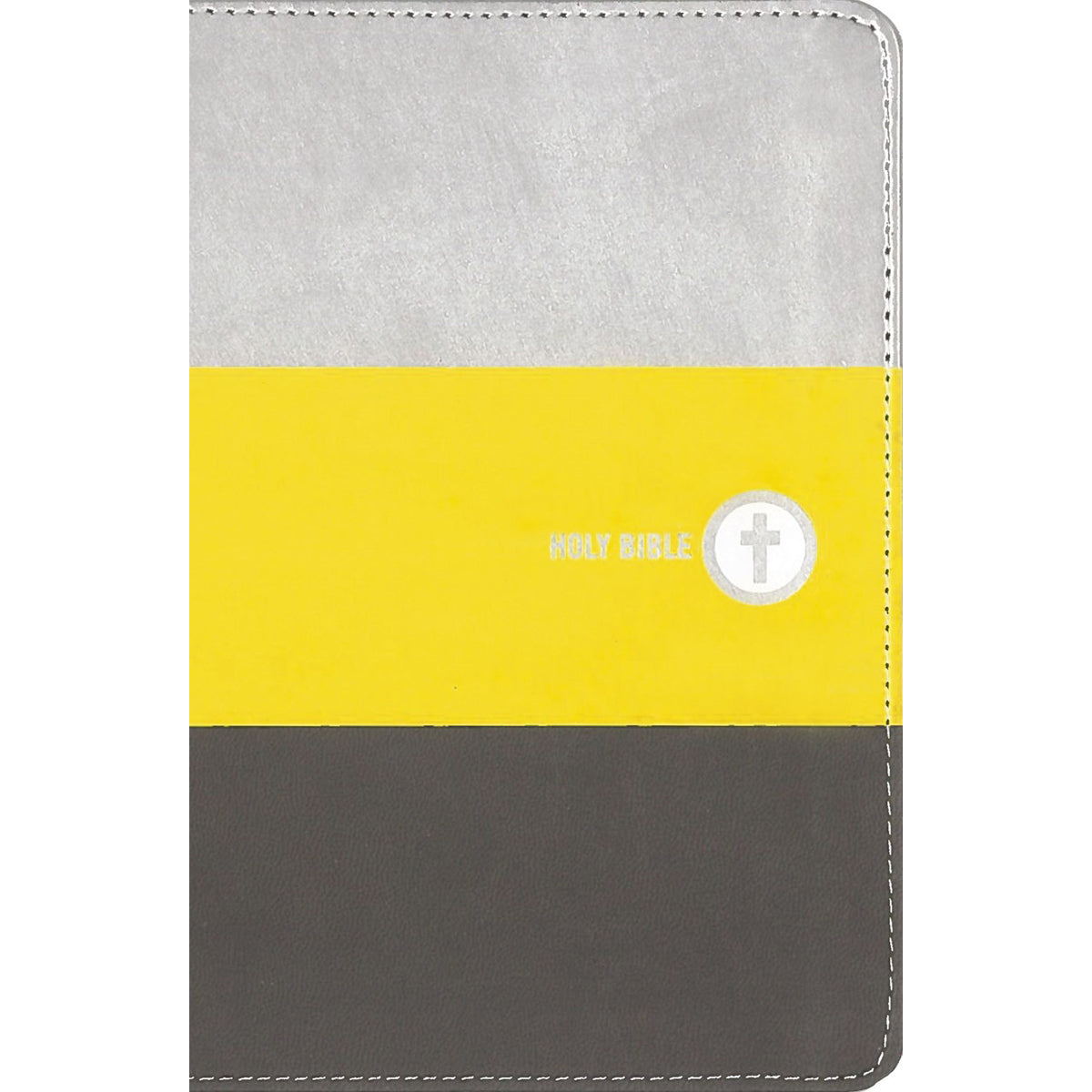 NIV Boys' Backpack Bible Compact Red Letter Edition Yellow  /Gray (Comfort Print)(Imitation Leather)