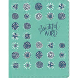 NIV Beautiful Word Coloring Bible For Girls Pencil / Sticker Teal (Comfort Print)(Imitation Leather)
