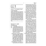 NIV White and Green Paperback Daily Scripture Bible Super Giant Comfort Print