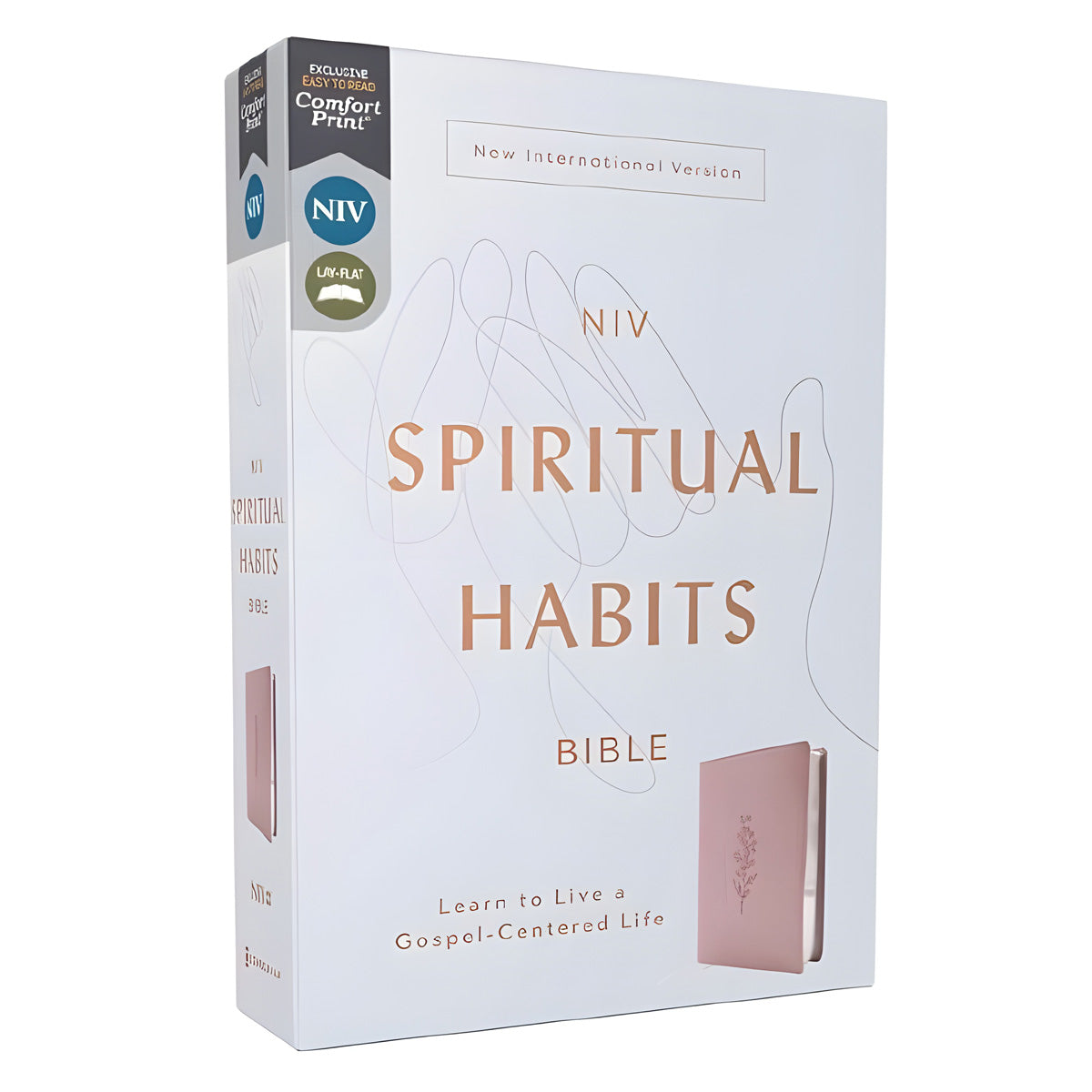 NIV Pink Imitation Leather Spiritual Habits Bible Comfort Print