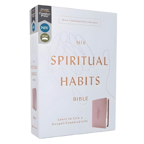 NIV Pink Imitation Leather Spiritual Habits Bible Comfort Print