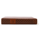 Amplified Brown Imitation Leather Holy Bible Large Print