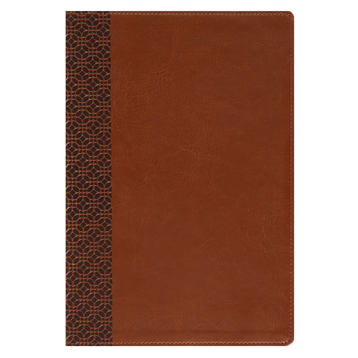 Amplified Brown Imitation Leather Holy Bible Large Print
