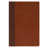 Amplified Brown Imitation Leather Holy Bible Large Print