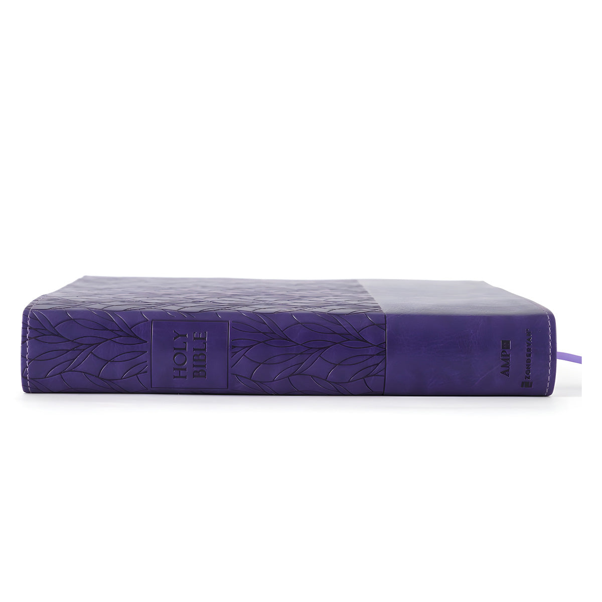 Amplified Purple Imitation Leather Holy Bible Large Print