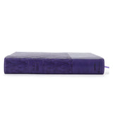 Amplified Purple Imitation Leather Holy Bible Large Print