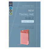 NIV Pink Imitation Leather Thinline Bible Red Letter Large Comfort Print