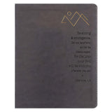 NIV Gray Imitation Leather Journal the Word Bible Red Letter Comfort Print