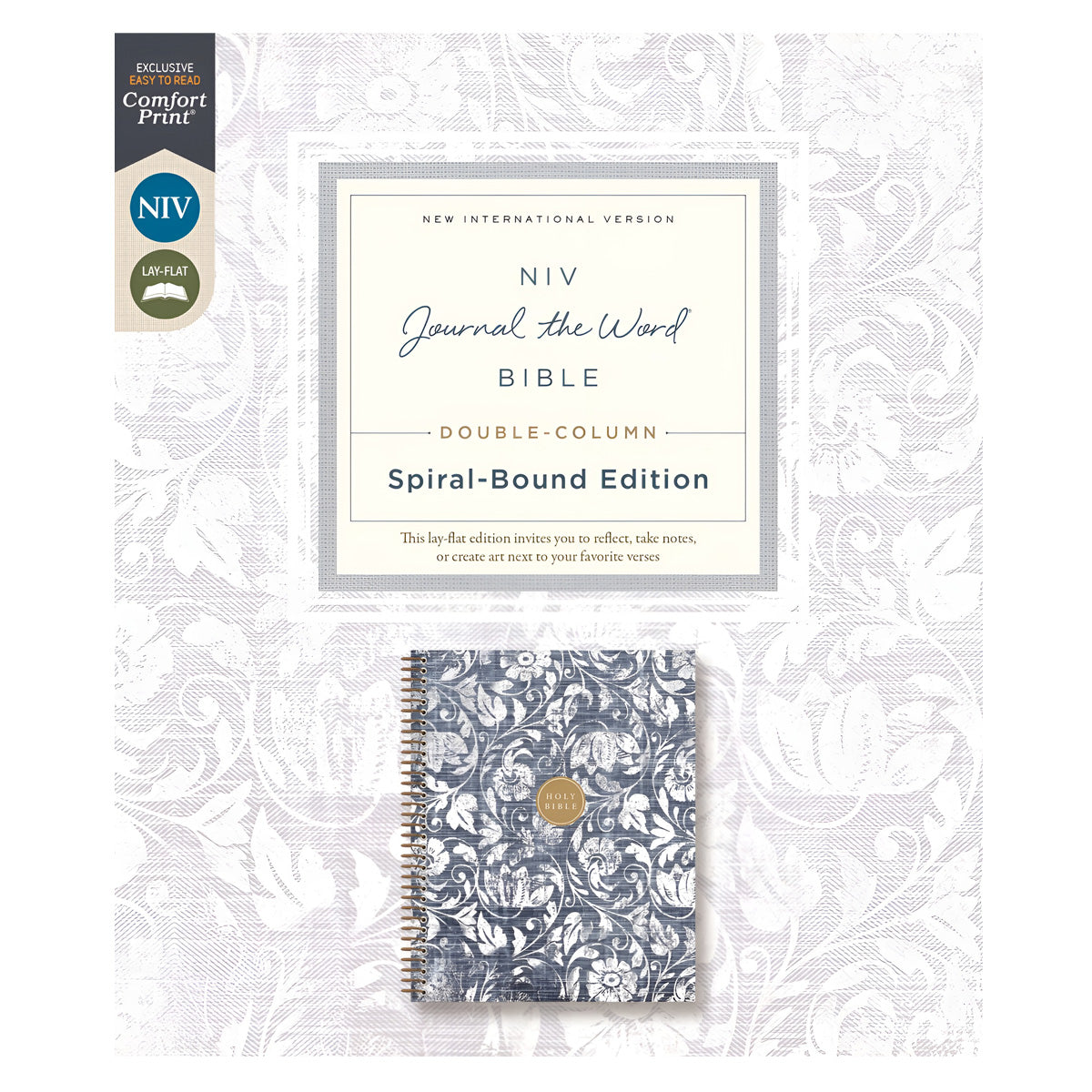 NIV Journal the Word Bible, Red Letter, Comfort Print, Spiral-Bound, Blue