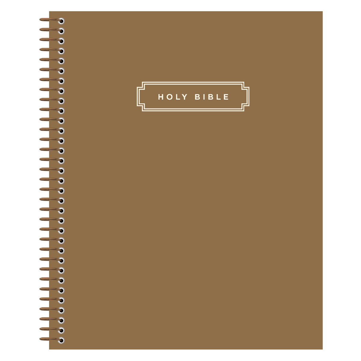 NIV Journal the Word Bible, Red Letter, Comfort Print, Spiral-Bound, Brown