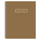 NIV Journal the Word Bible, Red Letter, Comfort Print, Spiral-Bound, Brown