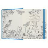 NLT Blue Faux Leather Hardcover Inspire Bible