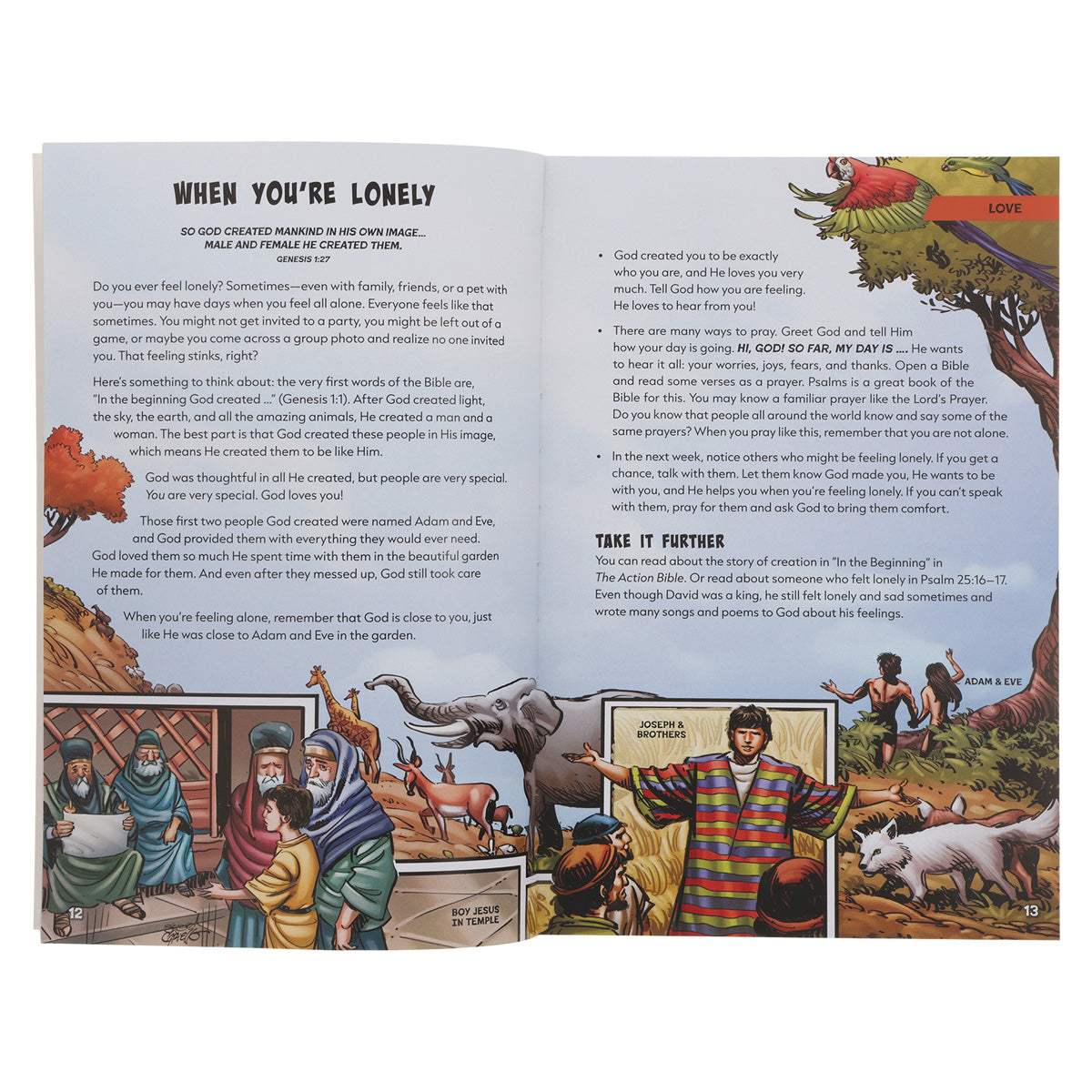 The Action Bible Anytime Devotions: 90 Ways to Help Kids Connect with God Anytime, Anywhere PB