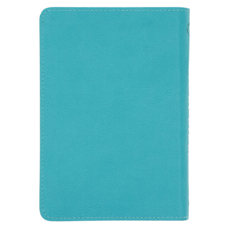 ESV Teal Faux Leather Compact Bible with Zip