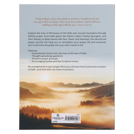 Men of Faith Devotional Prayer Journal (Paperback)